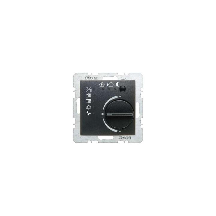 Berker 75441185 Raumtemperaturregler mit Tasterschnittstelle Berker B.1/B.3/B.7 Glas