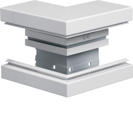 Hager BRA8513039016 Ulkokulma 85x130mm kannella 80mm Valkoinen