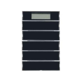 Berker 75665775 Tastsensor 5fach mit RTR, Display Berker K.1 anthrazit