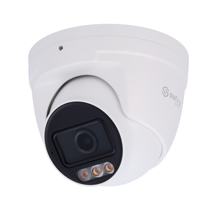SAFIRE SMART SF-IPT020A-8I1-NIGHTPRO 8MP turret IP-kaamera PoE, Wi-Fi, IP67, 30m IR, valge LED, sisseehitatud mikrofoniga
