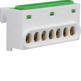 Hager GZ07E PE Terminal, minigamma, 7 connections