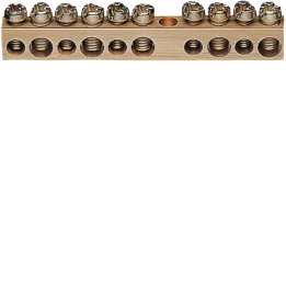 Hager K143 Brass Distribution Terminal, 67mm, 5x10 mm² - 5x16 mm²
