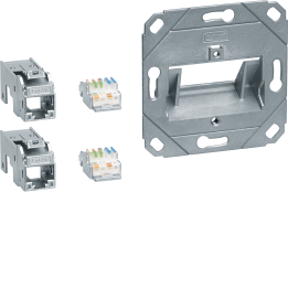 Hager GMKSRJ45C6A2 liitäntämoduuli 2x RJ45 Cat.6a