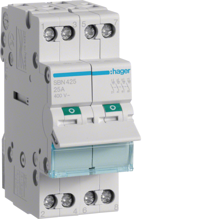 Hager SBN425 4P 25A Switch Disconnector