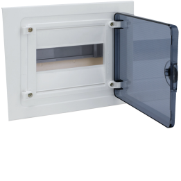 Hager VF108TD Golf Flush-Mounted Distribution Board 8 Modules, Transparent Door