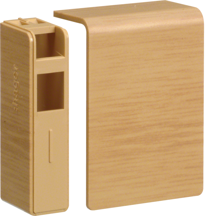 Hager SL200556D5 Päätykansi tehalit.SL 20x55mm tammi
