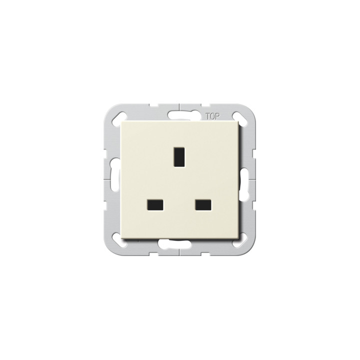 GIRA 277601 Steckdose BS 13 A mit erh. Berührungsschutz System 55 Cremeweiß